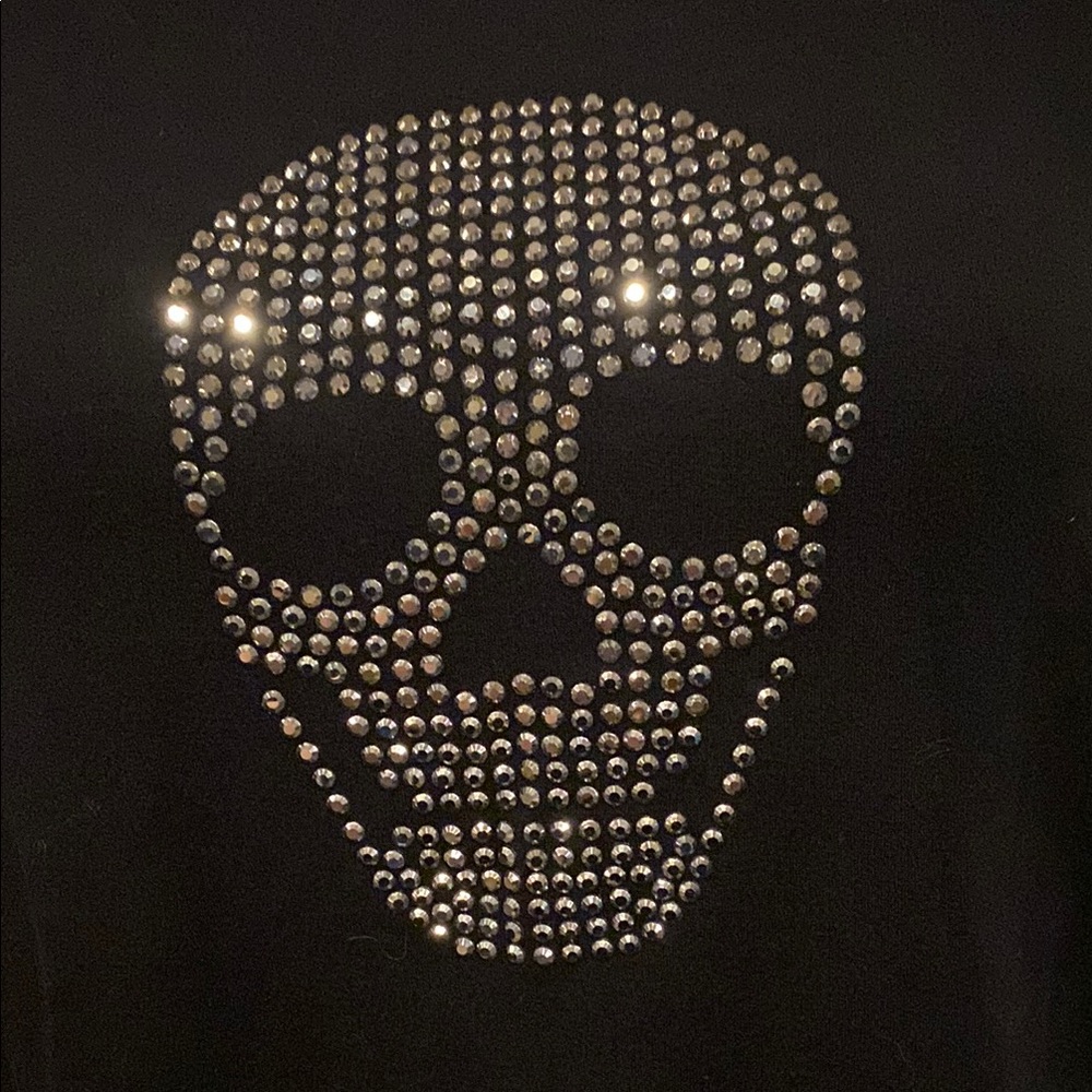 Black Skull Studded Sweater - Picture 5 of 5